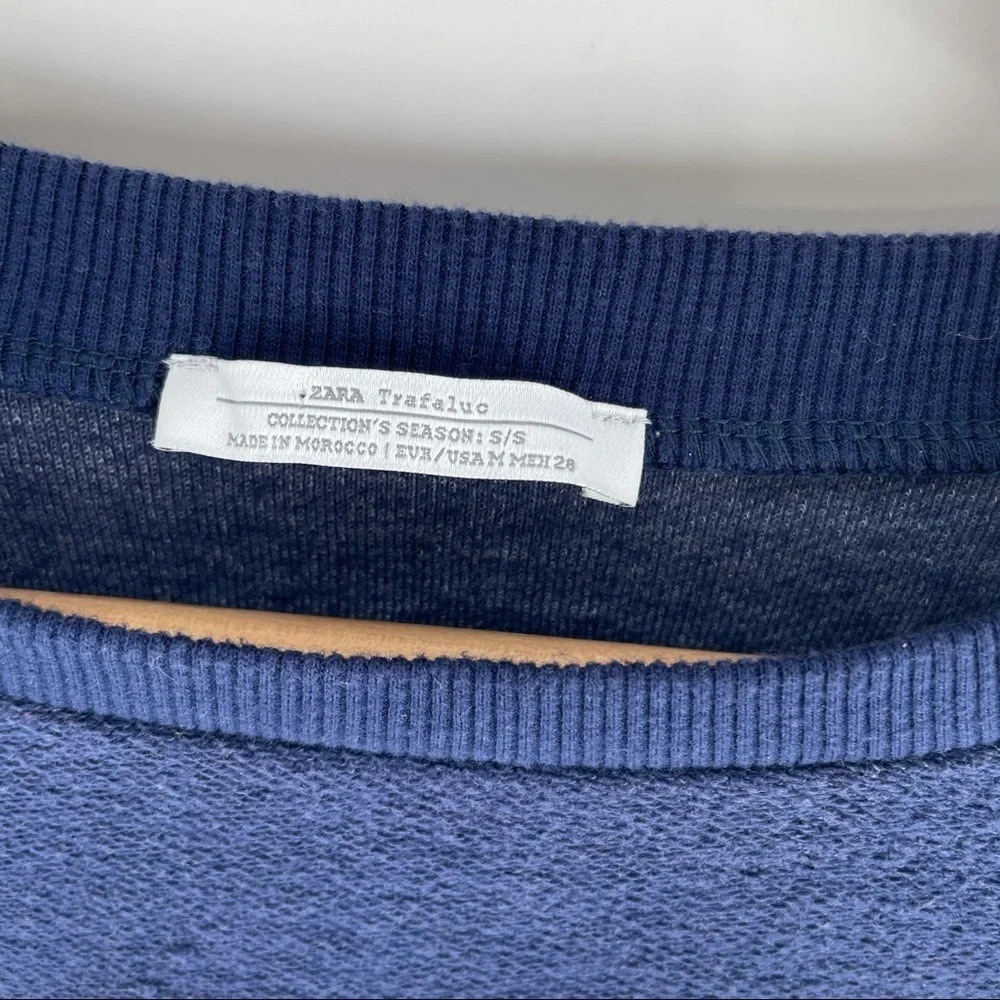 Zara Superspecial Cropped Sweatshirt Size … - Picture 3 of 5